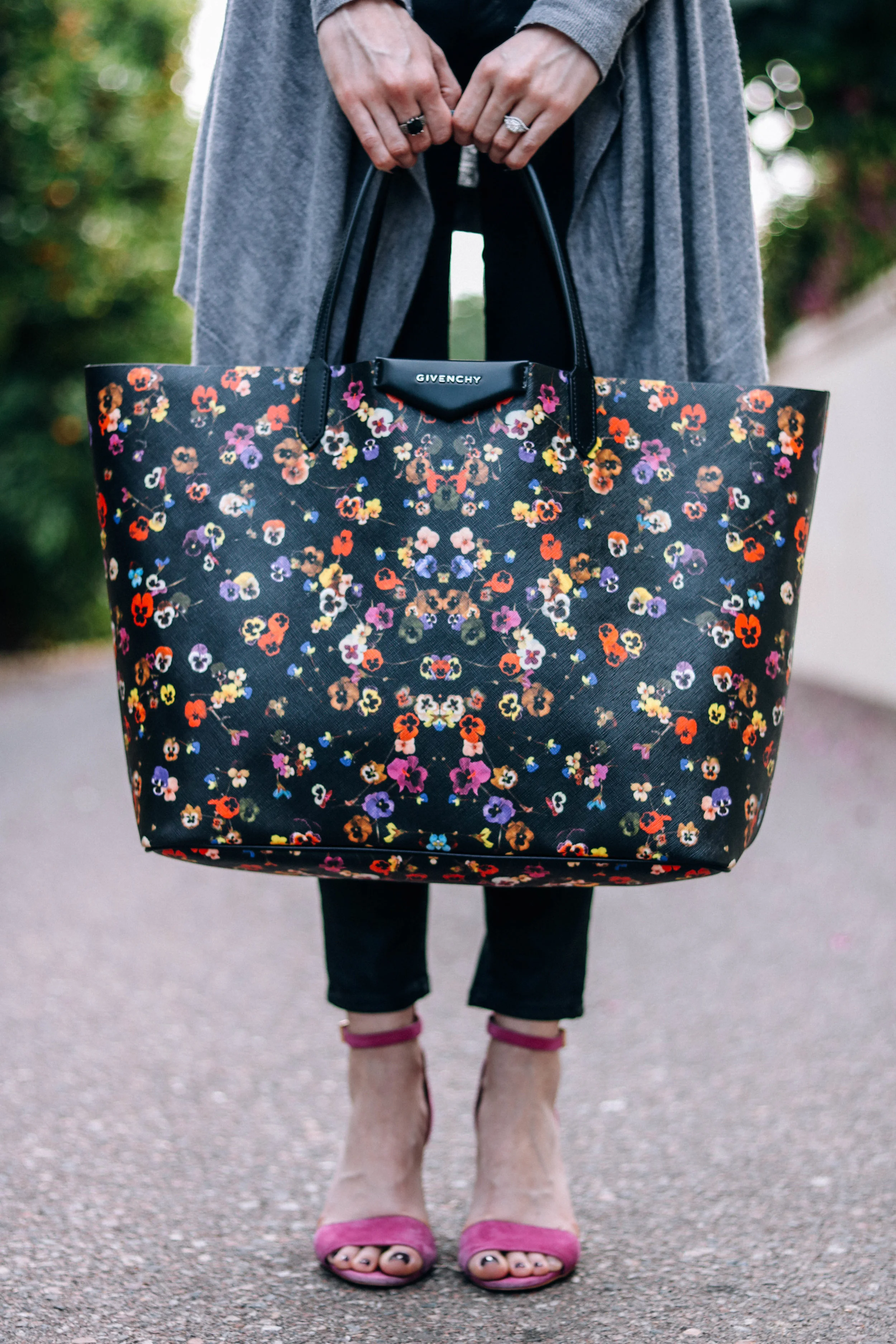 Floral best sale shopper bag